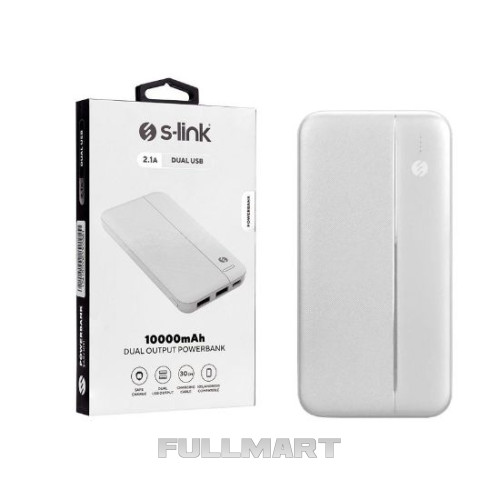 Повербанк S Link IP G10N 10000 mAh Power Bank білий